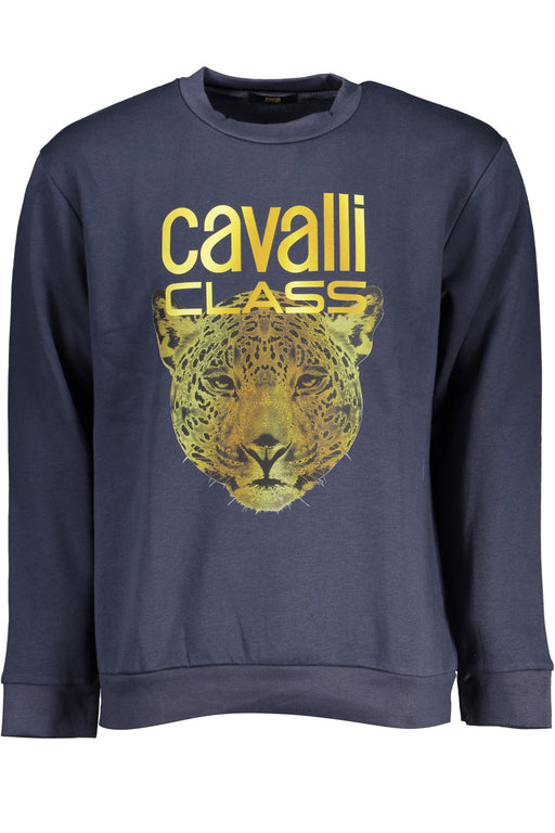 Cavalli Class Mens Blue Zipless Sweatshirt