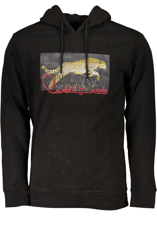 Cavalli Class Mens Black Zip-Out Sweatshirt