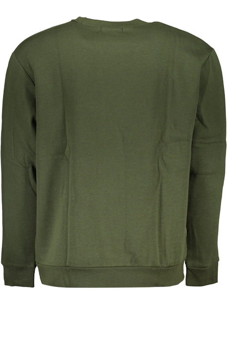 Cavalli Class Green Mens Zipless Sweatshirt