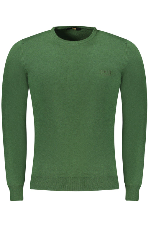 Cavalli Class Green Mens Sweater