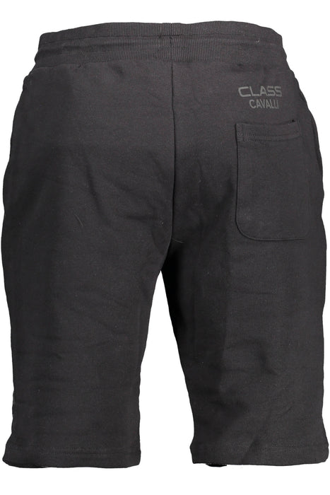 Cavalli Class Mens Bermuda Pants Black