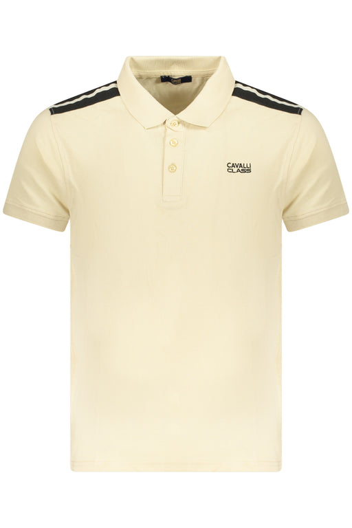 Cavalli Class Polo Short Sleeves Men Beige