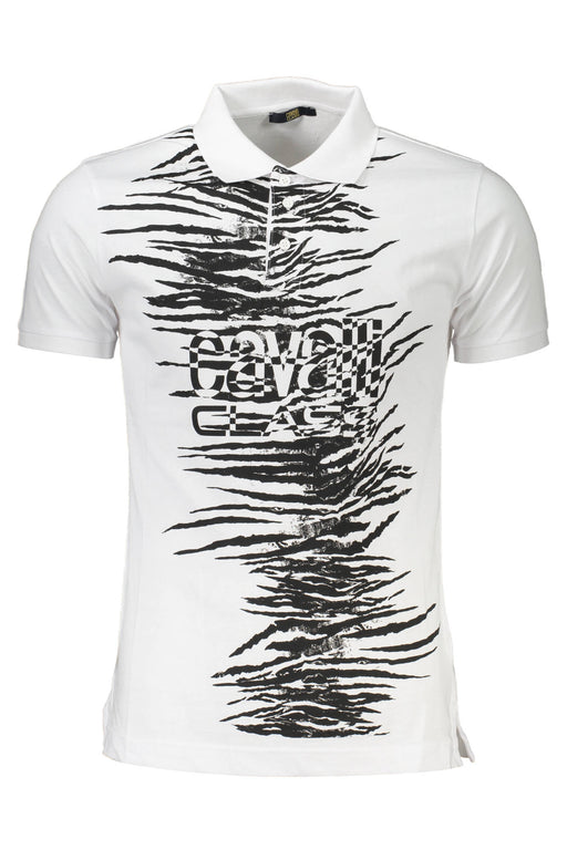 Cavalli Class Polo Short Sleeves Men White