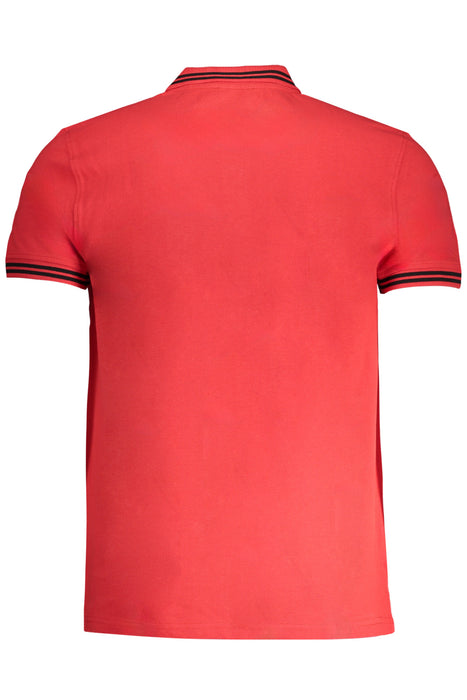 Cavalli Class Mens Short Sleeved Polo Shirt Red