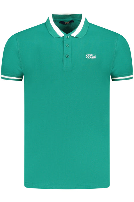 Cavalli Class Polo Short Sleeves Men Green