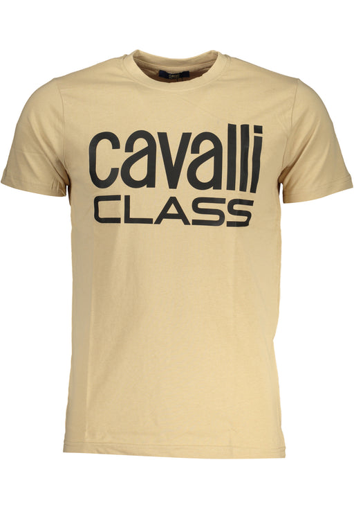 Cavalli Class Mens Short Sleeved T-Shirt Beige