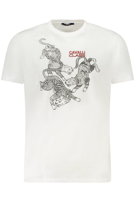 Cavalli Class Short Sleeve T-Shirt Men White