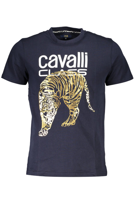 Cavalli Class Short Sleeve T-Shirt Men Blue
