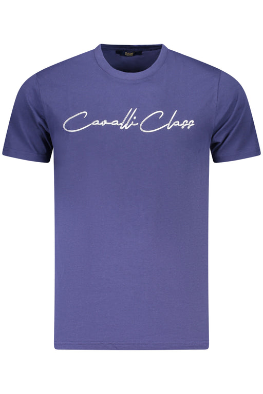Cavalli Class Short Sleeve T-Shirt Men Blue