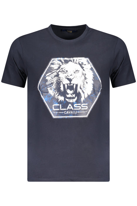 Cavalli Class Short Sleeve T-Shirt Men Blue