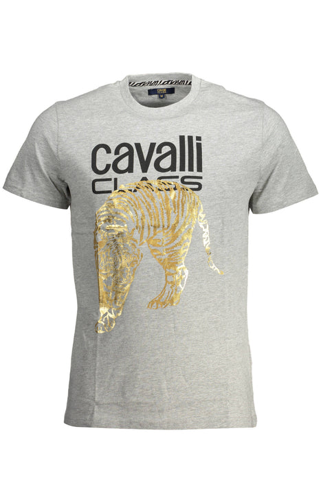 Cavalli Class Short Sleeve T-Shirt Men Grey