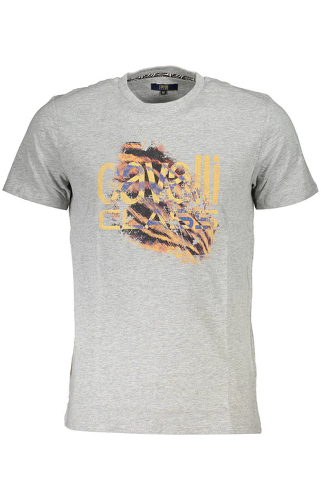 Cavalli Class Short Sleeve T-Shirt Men Grey