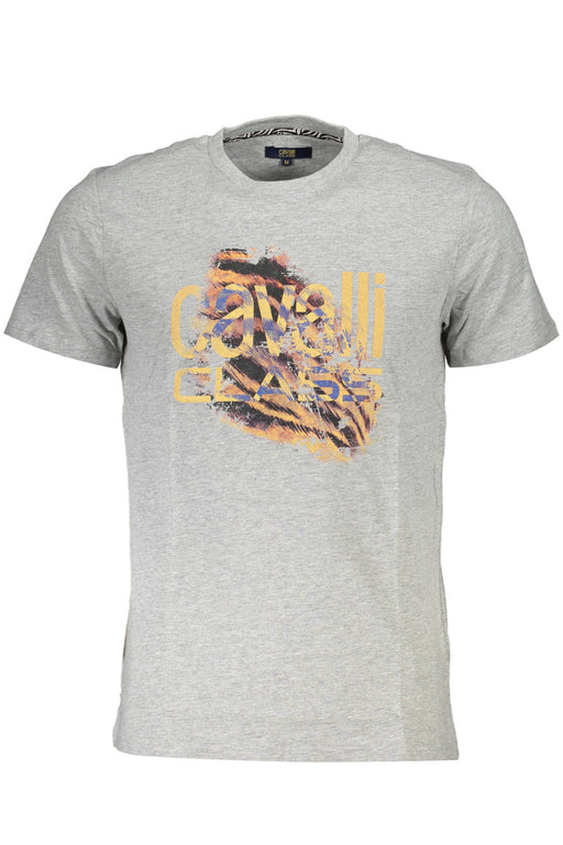 Cavalli Class Short Sleeve T-Shirt Men Grey