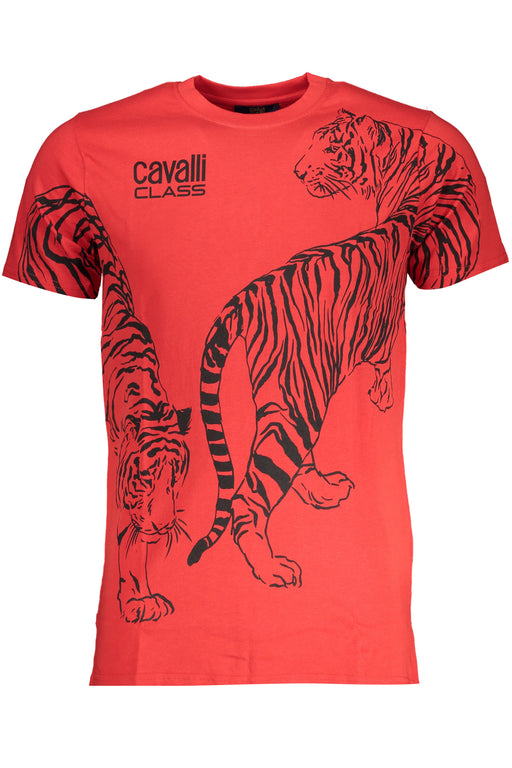 Cavalli Class Mens Short Sleeve T-Shirt Red