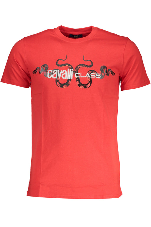 Cavalli Class Mens Short Sleeve T-Shirt Red