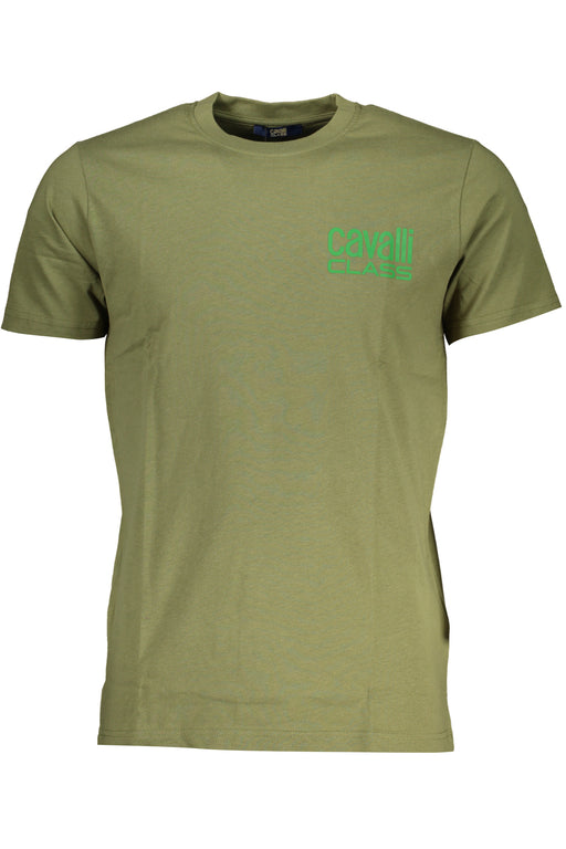 Cavalli Class Green Mens Short Sleeved T-Shirt
