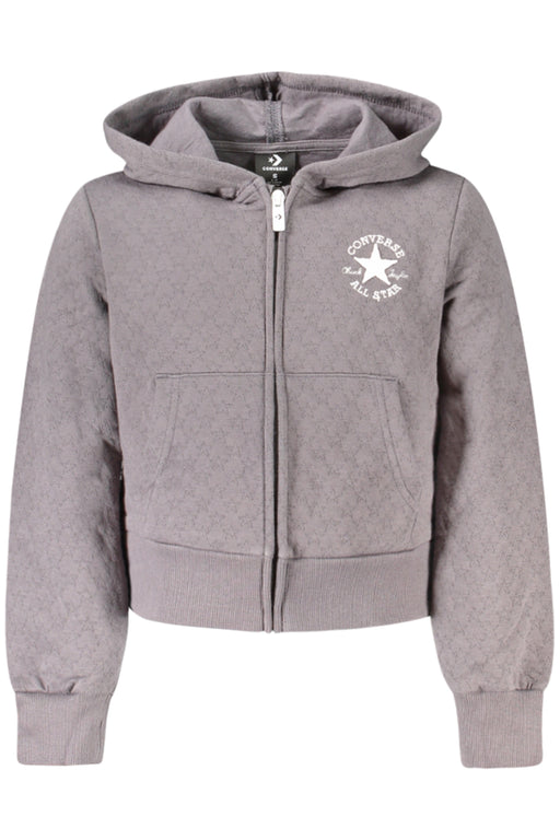 Converse Girls&#39; Zip-Up Hoodie, Grey