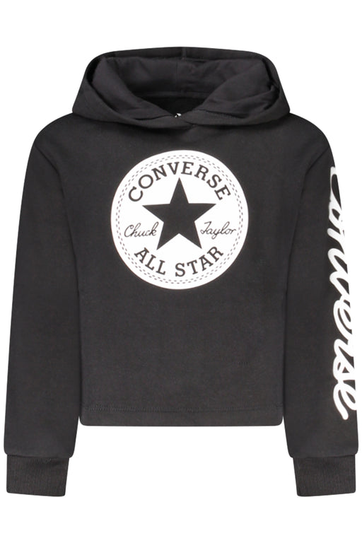 Converse Girls&#39; Zip-Up Hoodie, Black