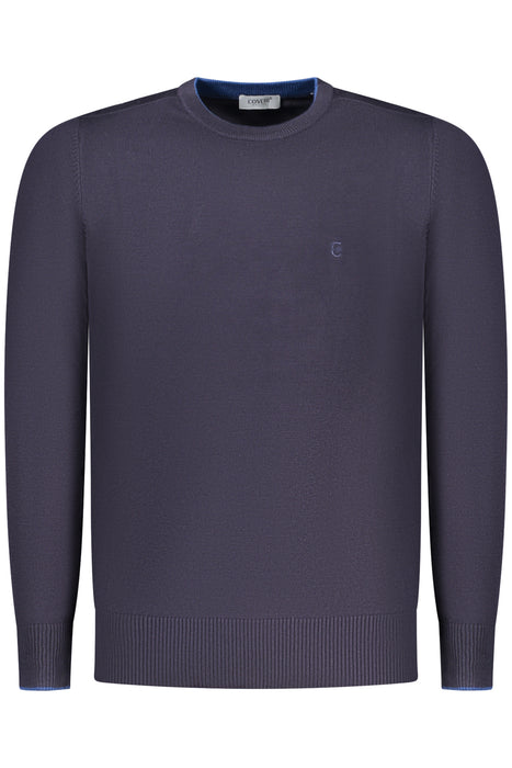 Coveri Moving Mens Blue Sweater