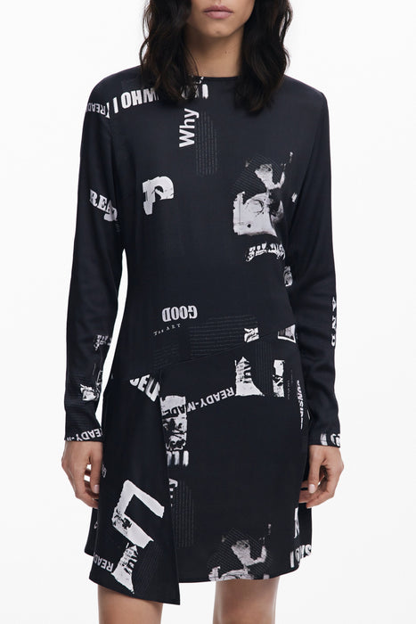 Desigual Womens Short Black Dress