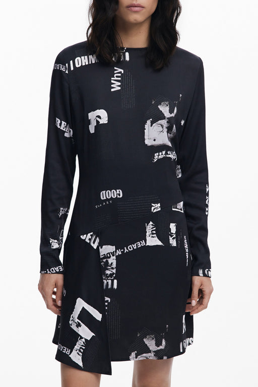 Desigual Womens Short Black Dress