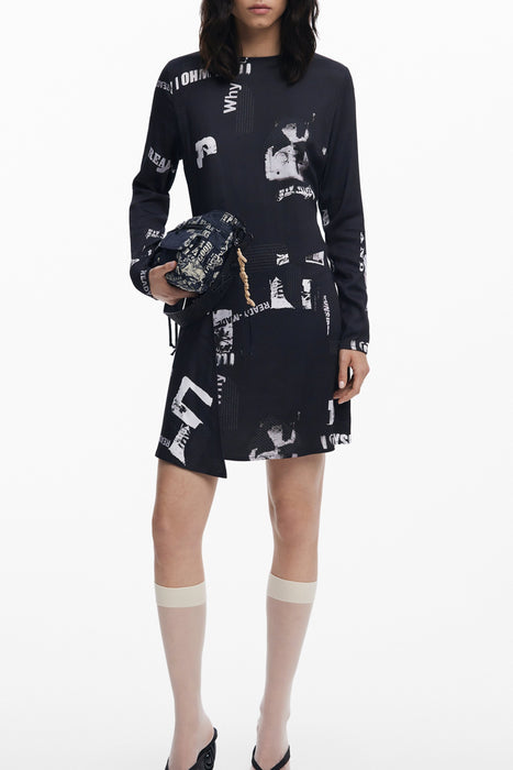 Desigual Womens Short Black Dress