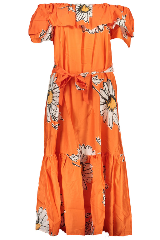 Desigual Womens Long Dress Orange