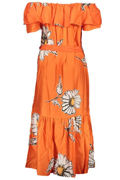 Desigual Womens Long Dress Orange