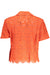 Desigual Orange Womens Short Sleeved Shirt - B2