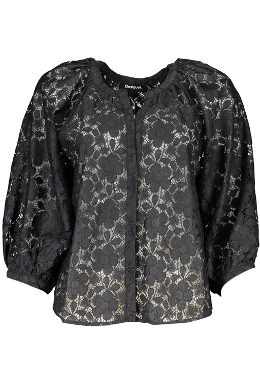 Desigual Womens Long Sleeve Shirt Black