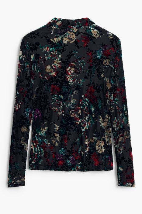 Desigual Womens Long-Sleeved Shirt, Black