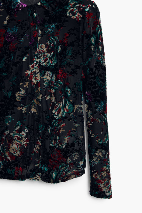 Desigual Womens Long-Sleeved Shirt, Black