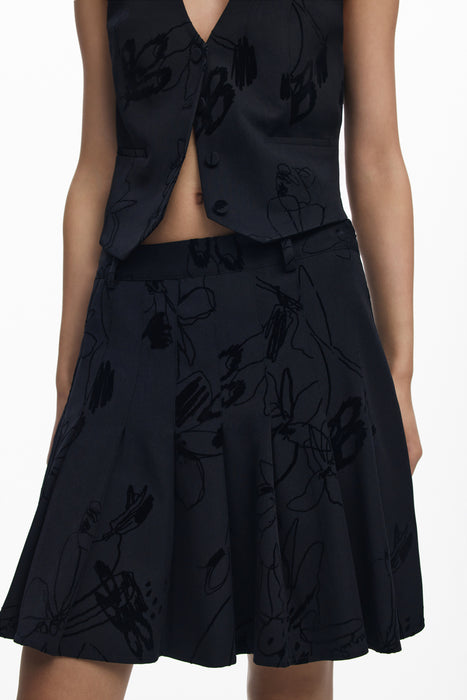 Desigual Womens Black Short Skirt