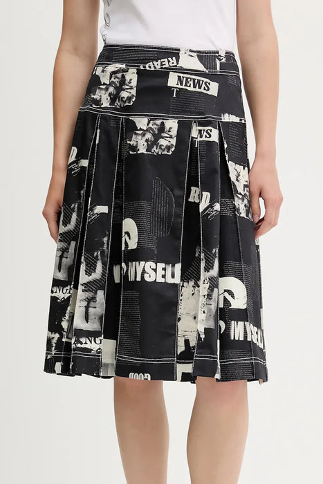 Desigual Womens Black Longuette Skirt