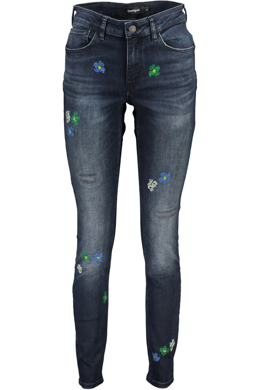 Desigual Womens Denim Jeans Blue