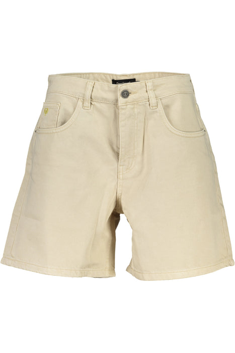 Desigual Jeans Short Women Beige