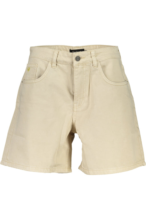 Desigual Jeans Short Women Beige