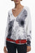 Desigual Womens White Sweater