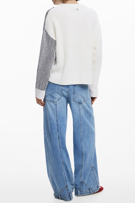 Desigual Womens White Sweater