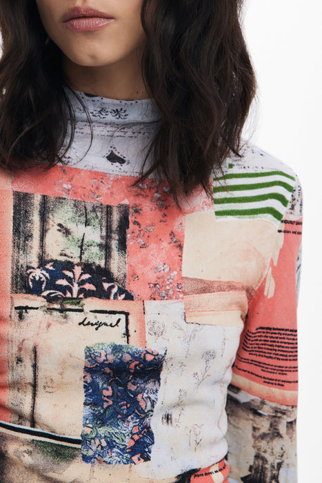 Desigual Womens Pink Sweater