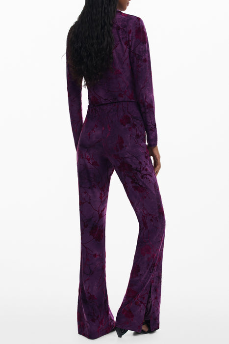 Desigual Womens Purple Trousers