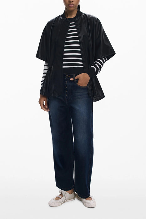 Desigual Poncho Womens Black