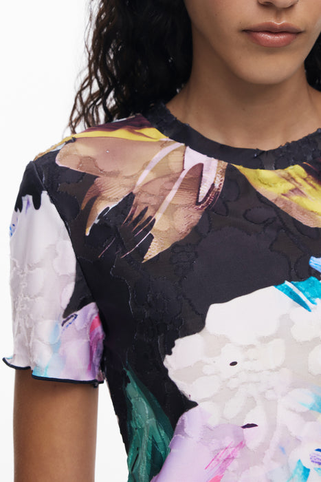 Desigual Womens Short-Sleeve T-Shirt Black