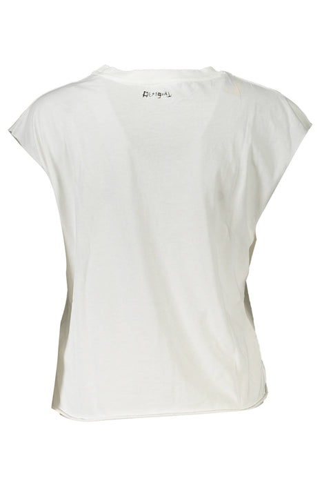 Desigual Sleeveless T-Shirt Women White