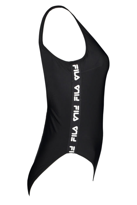Fila Black Womens One-Piece Swimsuit