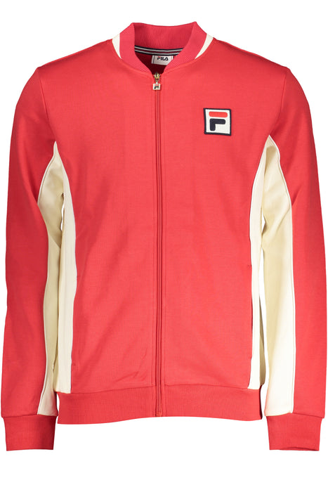 Fila Mens Red Zip Sweatshirt