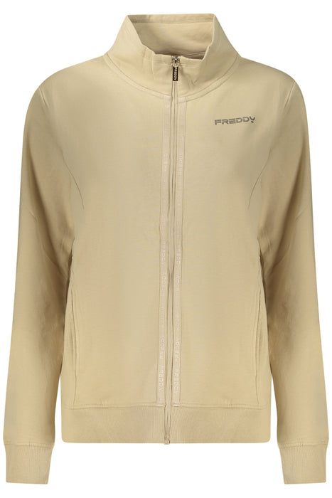 Freddy Womens Beige Zip-Up Sweatshirt