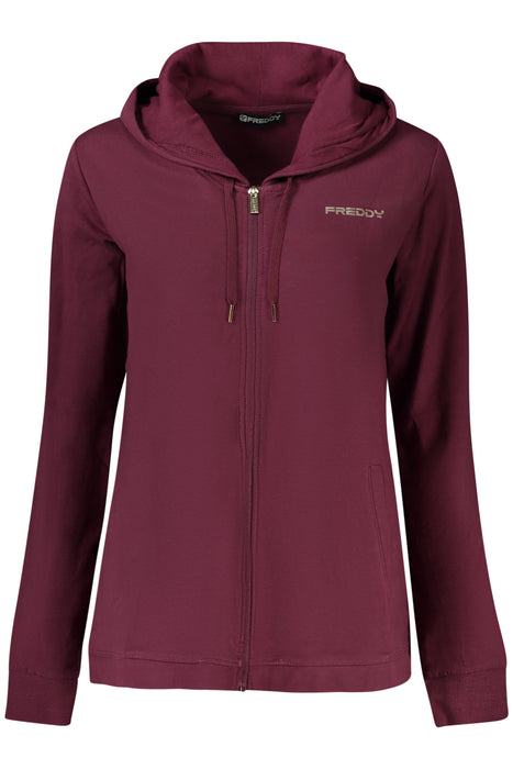 Freddy Womens Purple Zip-Up Sweatshirt
