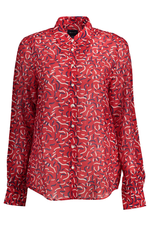 Gant Womens Long Sleeve Shirt Red