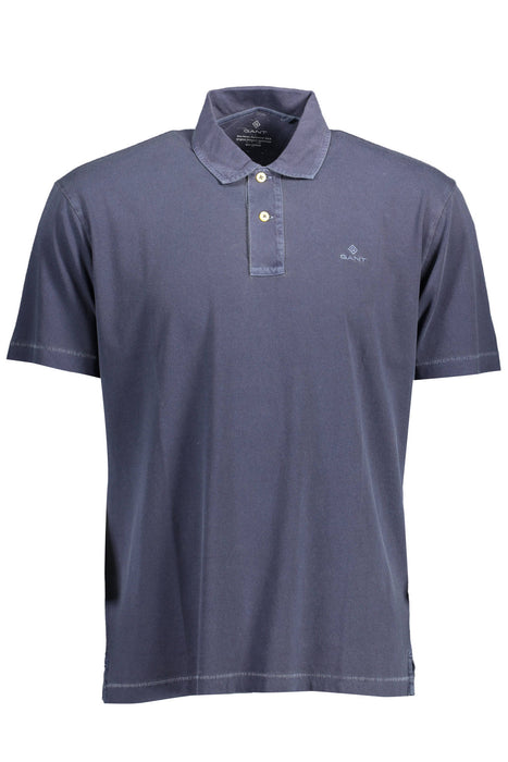 Gant Short Sleeve Polo Shirt Man Blue